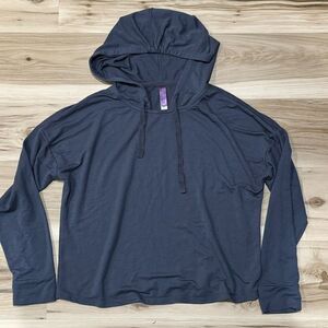 Adore Me Abbey Navy Blue Hoodie Lightweight Women’s Medium